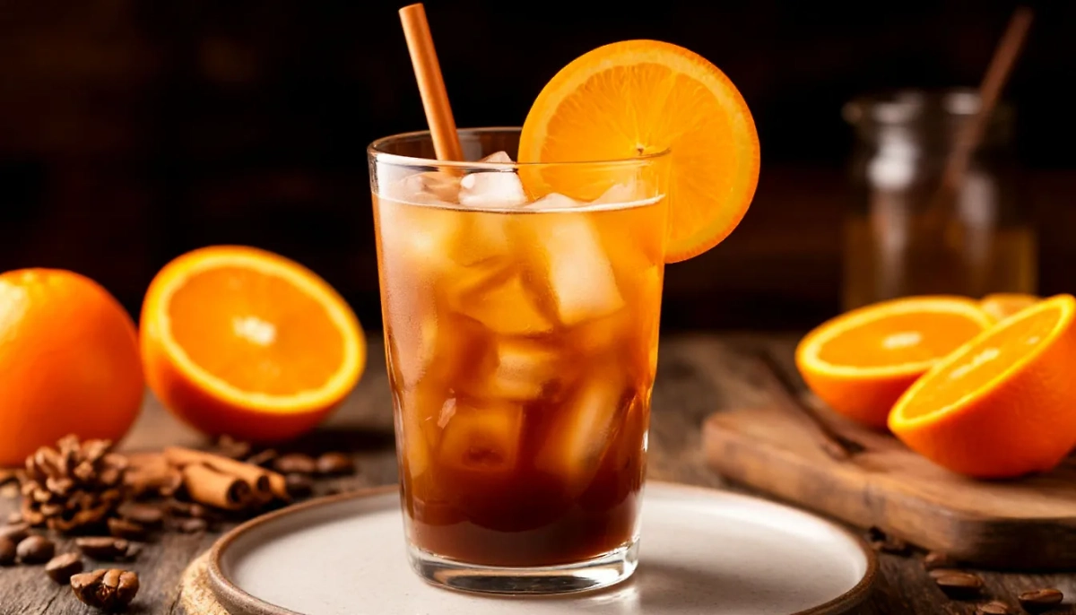 Холодный кофе с апельсиновым соком. Обложка © «Шедеврум» / Life.ru