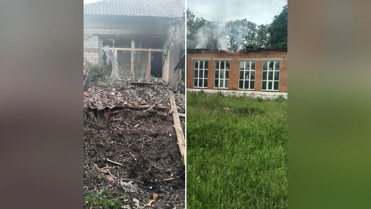 Последствия атаки ВСУ. Фото © Telegram / Александр Хинштейн