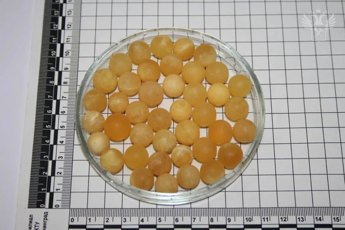 Изъятый янтарь. Фото © Telegram / ФТС России