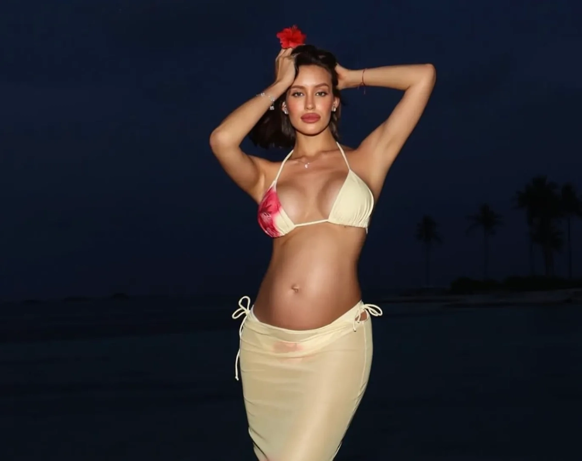 Валентина Иванова во время беременности. Фото © Instagram (признан экстремистской организацией и запрещён на территории Российской Федерации)/ halfbloodval