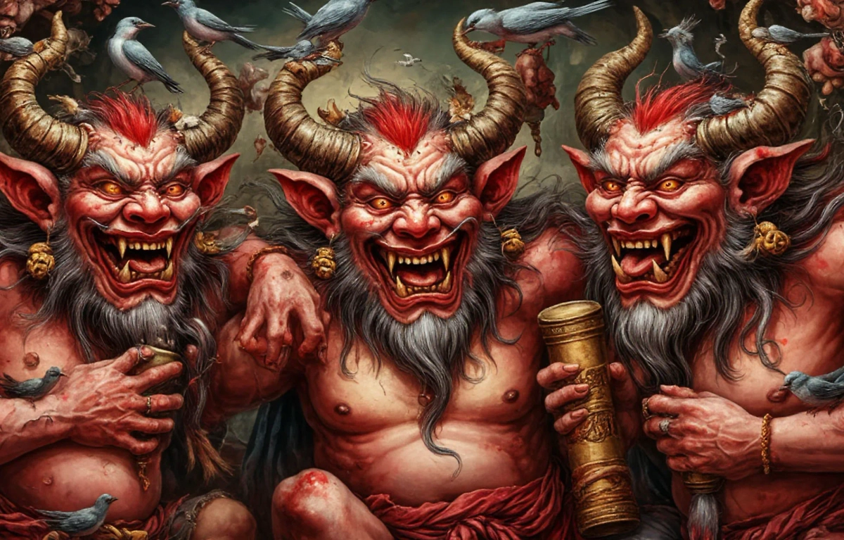 «У чёрта на рогах» — это далеко, даже очень далеко, и, возможно, на какой-то горе. Фото © «Шедеврум»