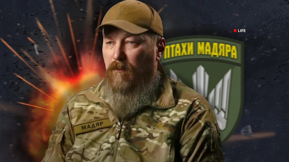 Новый командующий беспилотными войсками ВСУ Роберт Бровди. Коллаж © Life.ru Фото © Youtube