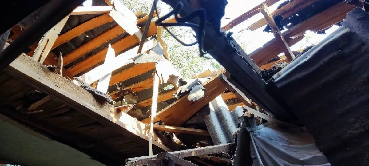 Последствия удара HIMARS по Рыльску. Фото © Telegram/Александр Хинштейн