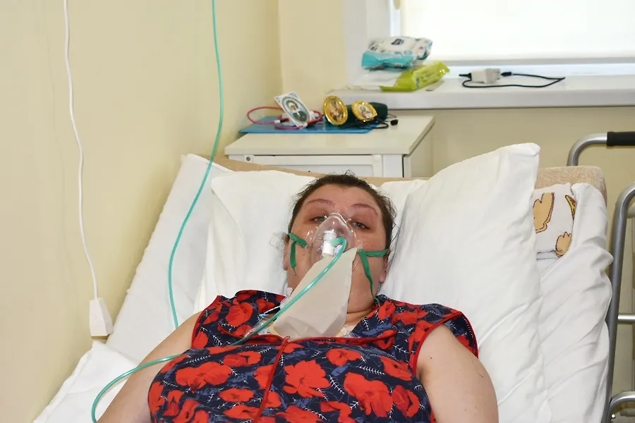 Пациентка, доставленная в больницу Чувашии санавиацией. Фото © Министерство здравоохранения Чувашской Республики