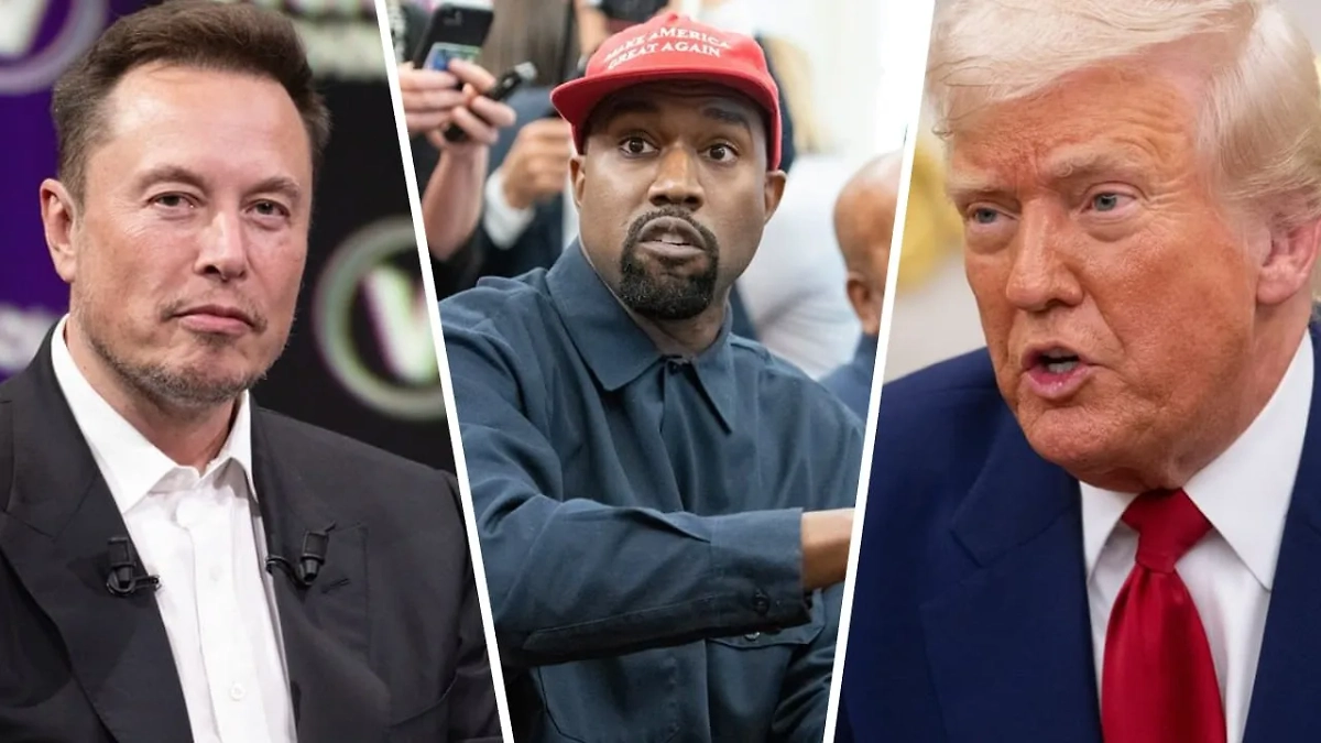 Илон Маск, Канье Уэст, Дональд Трамп. Обложка © Shutterstock / FOTODOM / Frederic Legrand - COMEO / Consolidated News Photos / noamgalai