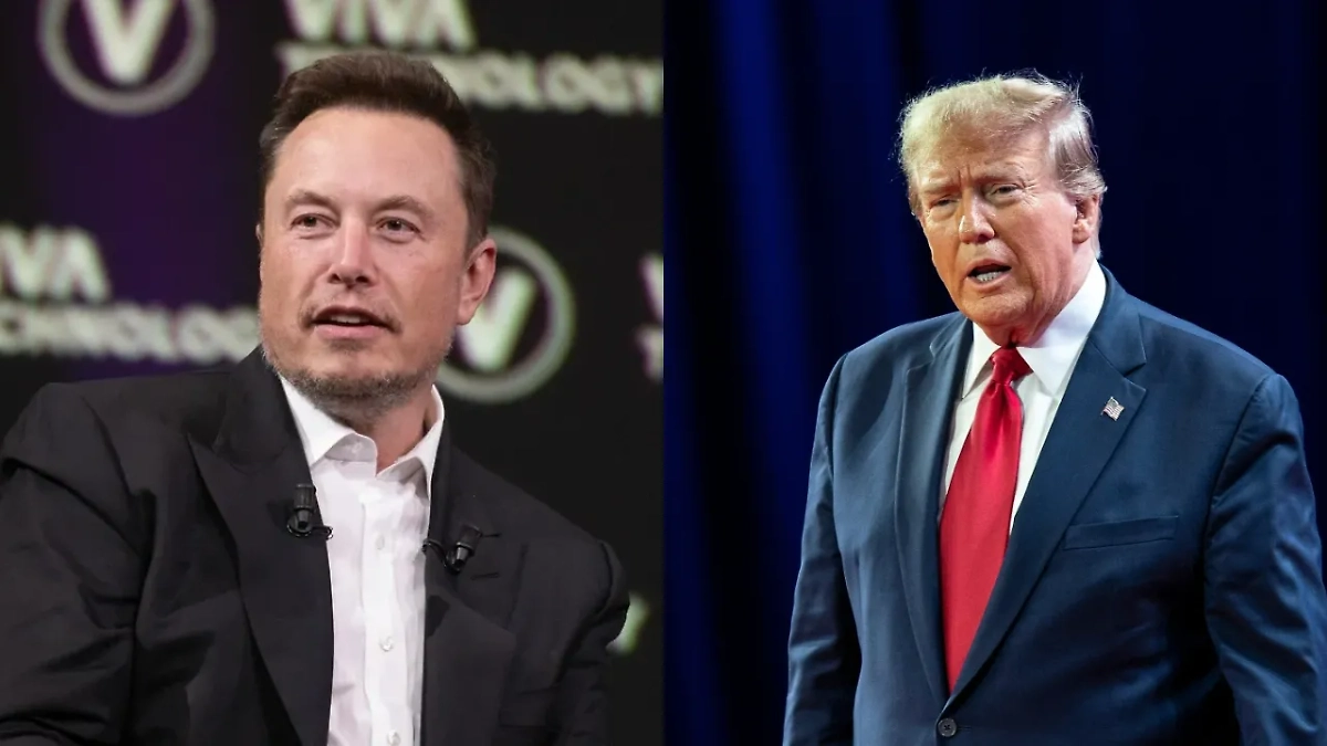 Илон Маск и Дональд Трамп. Обложка © Shutterstock / FOTODOM / Frederic Legrand - COMEO / lev radin