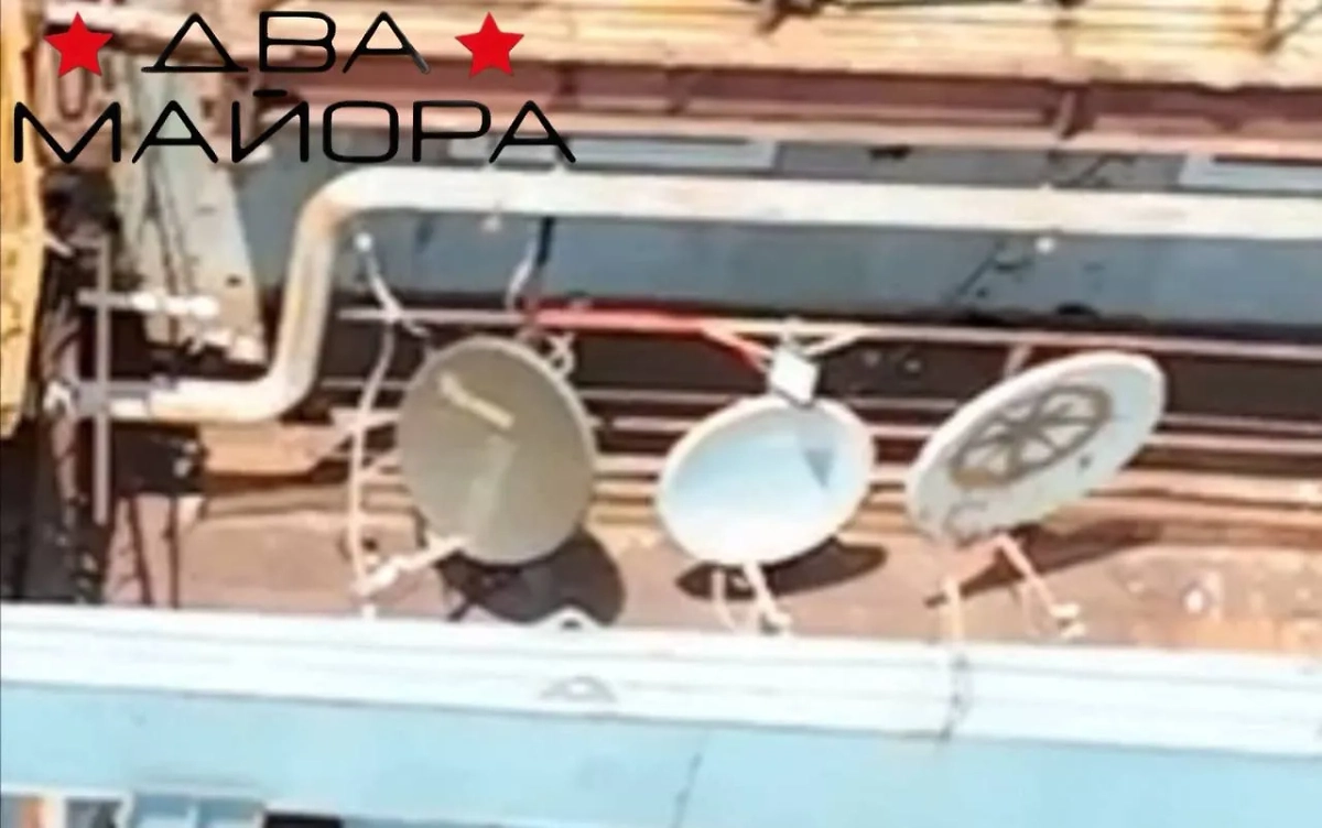 РЛС противника в Чёрном море. Видео © Telegram / Два майора