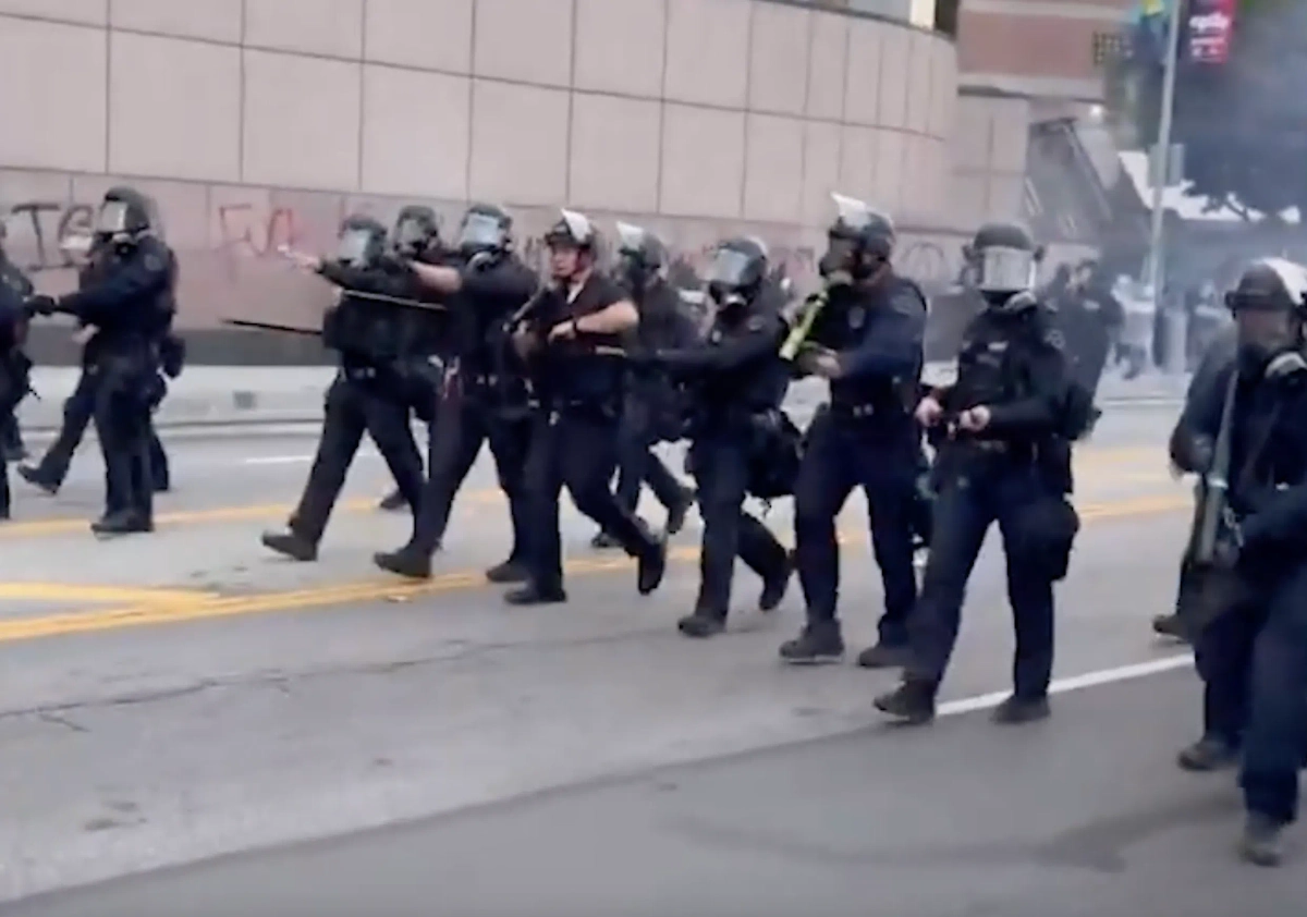 Протесты. Обложка © X / Anthony 