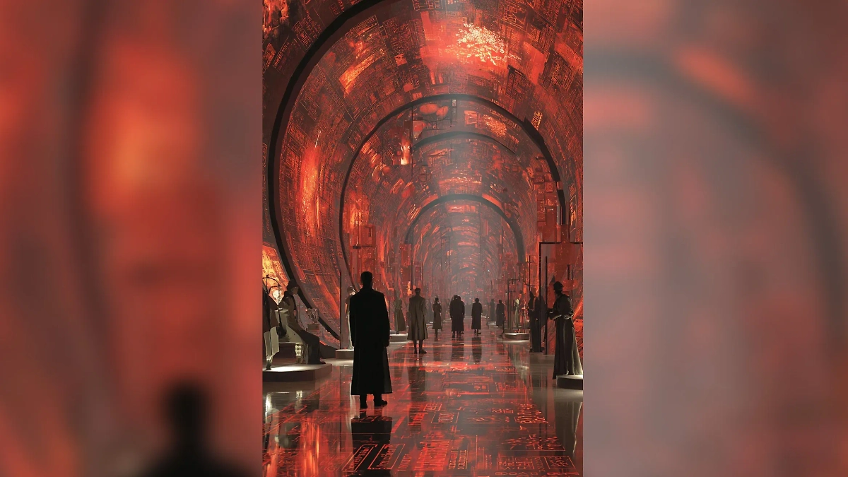 Цифровой паспорт позволит вам беспрепятственно находиться на территории виртуальной России. Фото © Midjourney