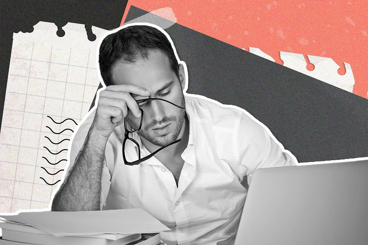 Как отличить усталость от выгорания и лени: признаки и способы восстановления. Коллаж © Life.ru. Обложка © Shutterstock / FOTODOM / pathdoc, © Freepik / rawpixel.com