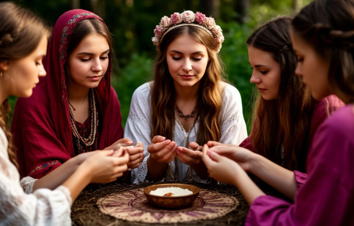 Коллективные обряды, веселье, купания, пляски у костра и прыжки через него на Ивана Купалу — жизнь наших предков была в чём-то скучнее, но в чём-то гораздо интереснее нашей. Фото © «Шедеврум»