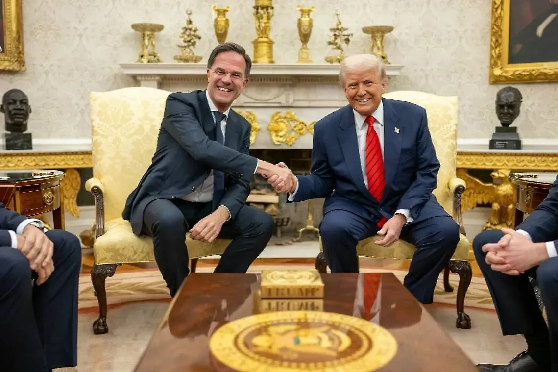 Марк Рютте и Дональд Трамп. Обложка © X / The White House