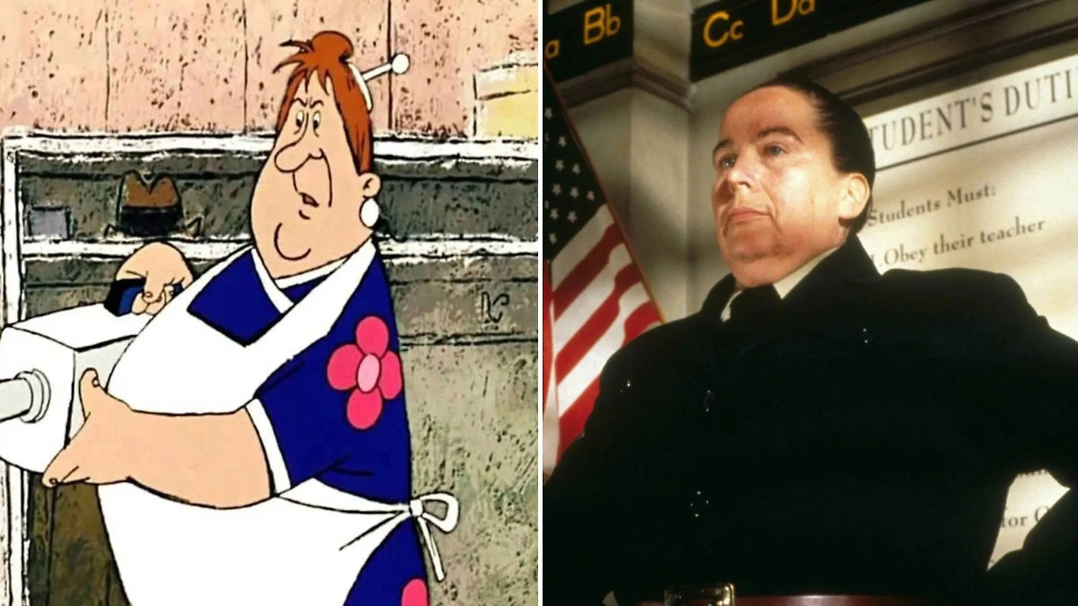 Фрекен Бок и мисс Транчбулл напугали детей одинаково эффективно. Фото © RuTube / МультКульт, © Кадр из фильма «Матильда», режиссёр Дэнни Де Вито, сценаристы  Николас Казан, Робин Суикорд, Роальд Даль / Kinopoisk 