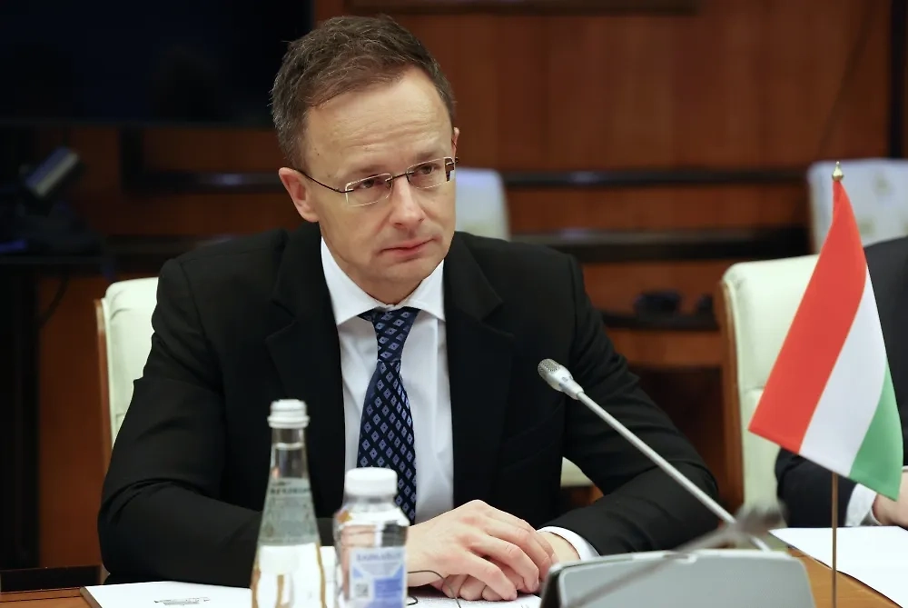Министр иностранных дел и внешнеэкономических связей Венгрии Петер Сийярто. Обложка © РИА Новости / Пресс-служба правительства РФ