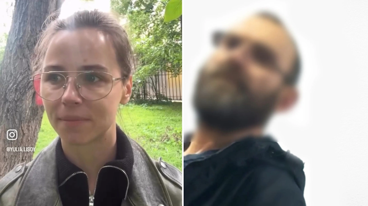 Лицо обидчика Юлии (справа) попало на камеры наблюдения. Обложка © Life.ru