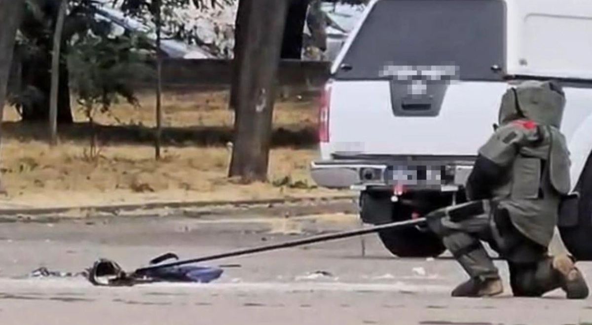 У женщины была с собой взрывчатка. Фото © Служба безопасности Украины