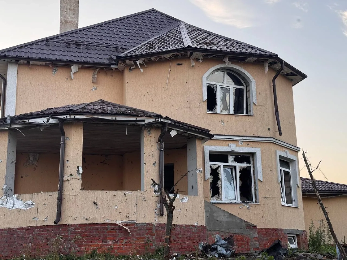 Последствия налёта БПЛА на Подмосковье. Обложка © Telegram / Воробьёв