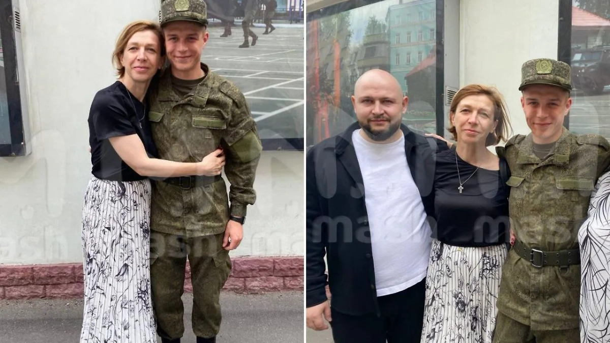 Глеб с родными. Фото © Telegram / Mash