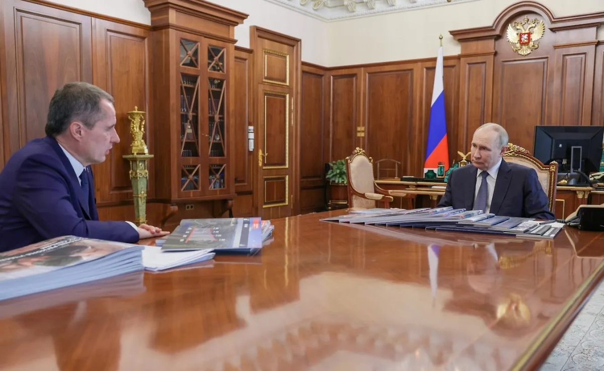 Встреча Владимира Путина и Вячеслава Гладкова. Обложка © Kremlin.ru