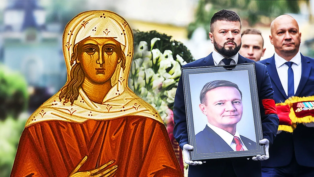 Романа Старовойта похоронили на Смоленском кладбище Петербурга рядом с могилой блаженной Ксении Петербургской. Обложка © Коллаж © Life.ru, фото © РИА «Новости» / М. Юрченко © ТАСС / Пётр Ковалёв © azbyka.ru