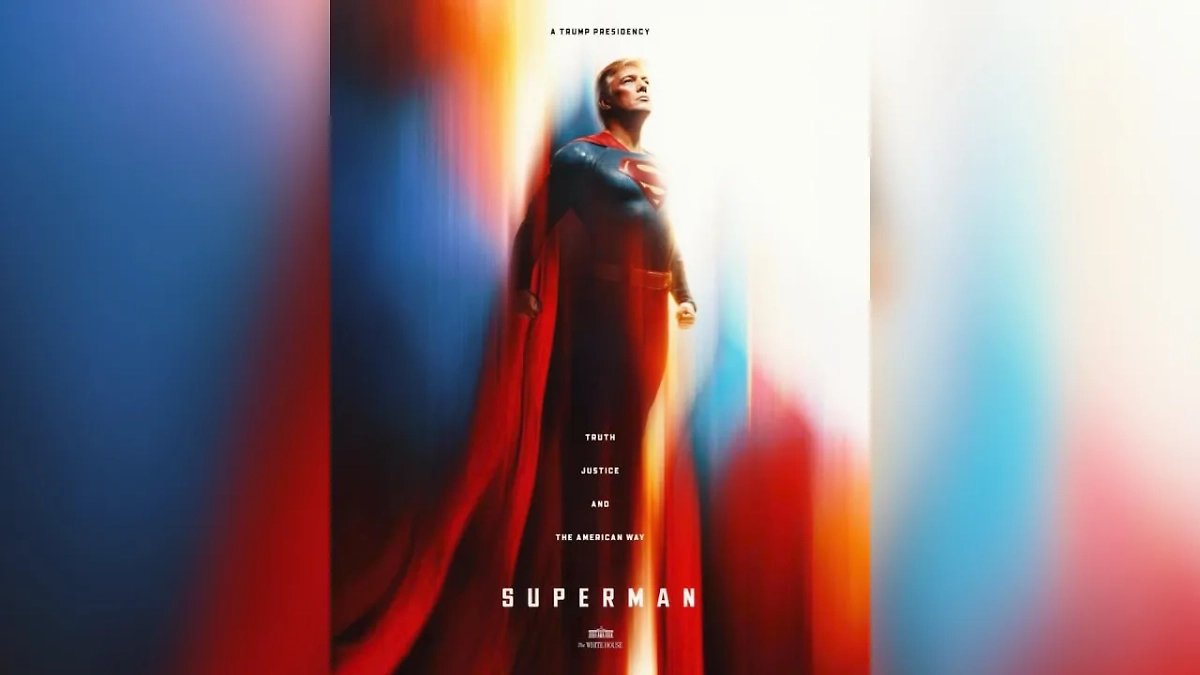 «Супермен Трамп». Обложка © Х / The White House