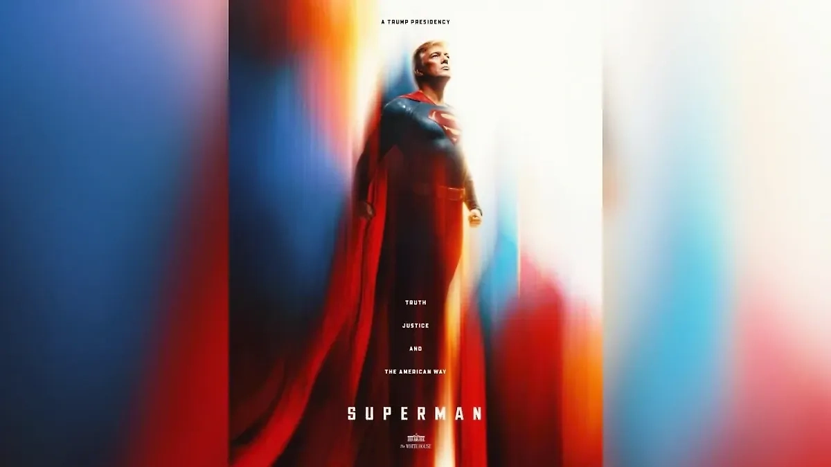 «Супермен Трамп». Обложка © Х / The White House