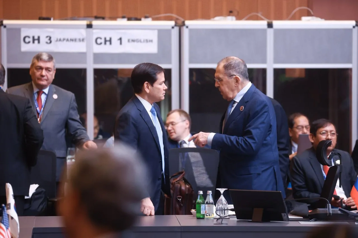 Встреча Сергея Лаврова и Марко Рубио. Обложка © Telegram / МИД России