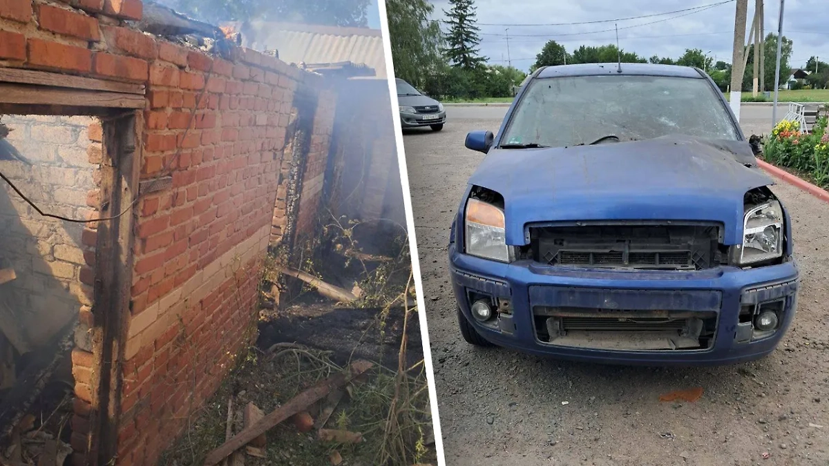 Последствия атаки ВСУ на Белгородскую область. Фото © Telegram / Настоящий Гладков