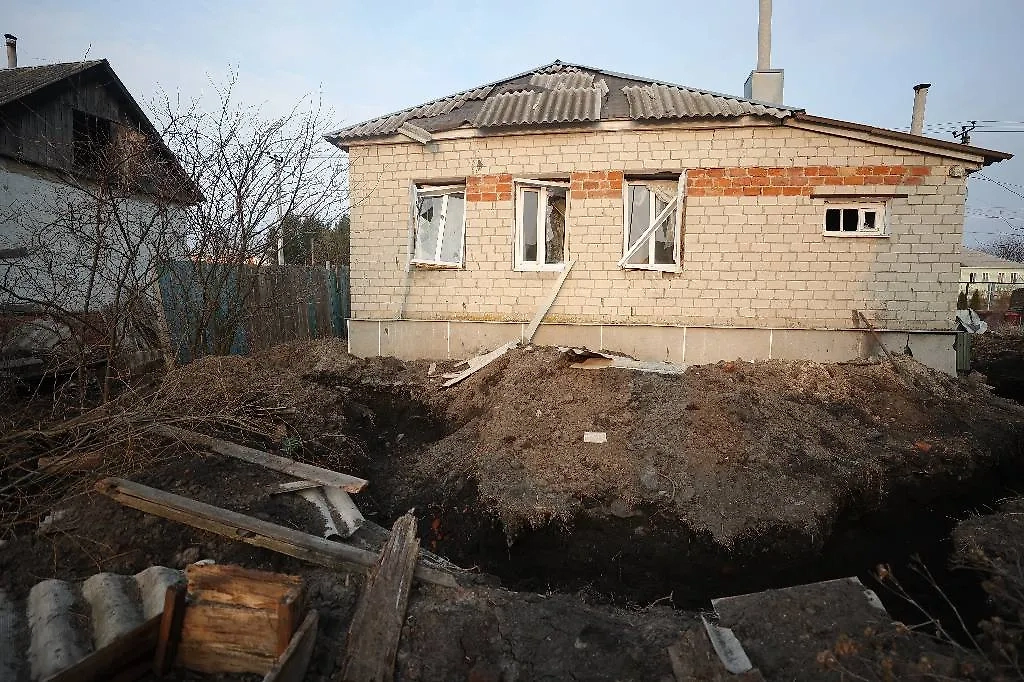 Курская область. Село Замостье. Окоп, оставшийся после ВСУ. Обложка © ТАСС / Егор Алеев