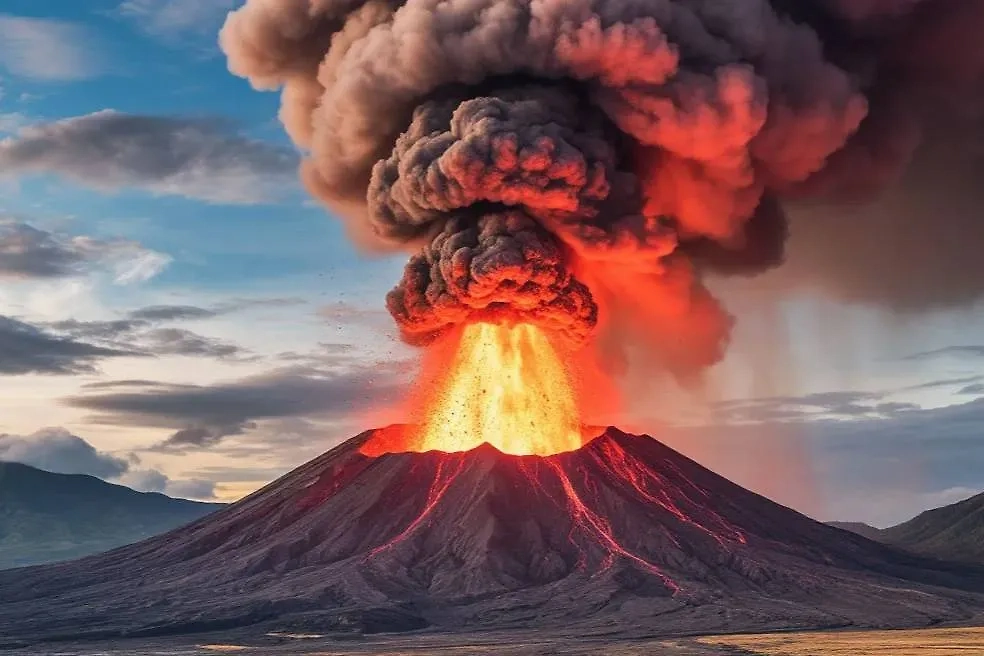 Извержение вулкана. Обложка © Шедеврум / Life.ru