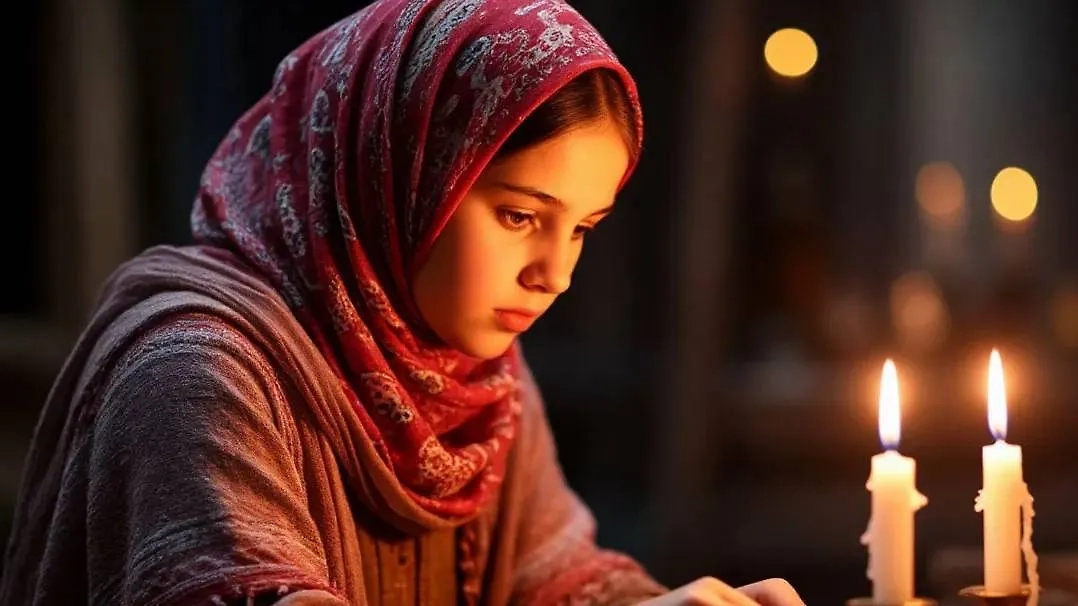 Девушка в храме. Обложка © Шедеврум / Life.ru