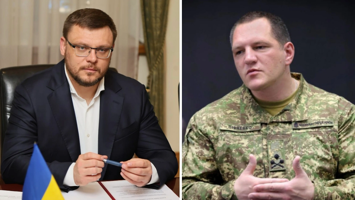 Директор НАБУ Семён Кривонос и глава Нацгвардии Александр Пивненко. Обложка © wikipedia.org / Чулюк-Заграй Микита, 