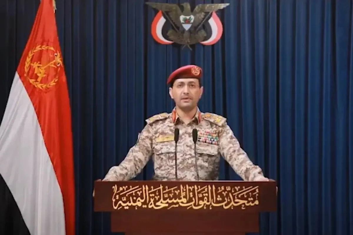 Представитель ВС Йемена Яхъя Сариа. Обложка © X / أمين حيان Ameen Hayyan