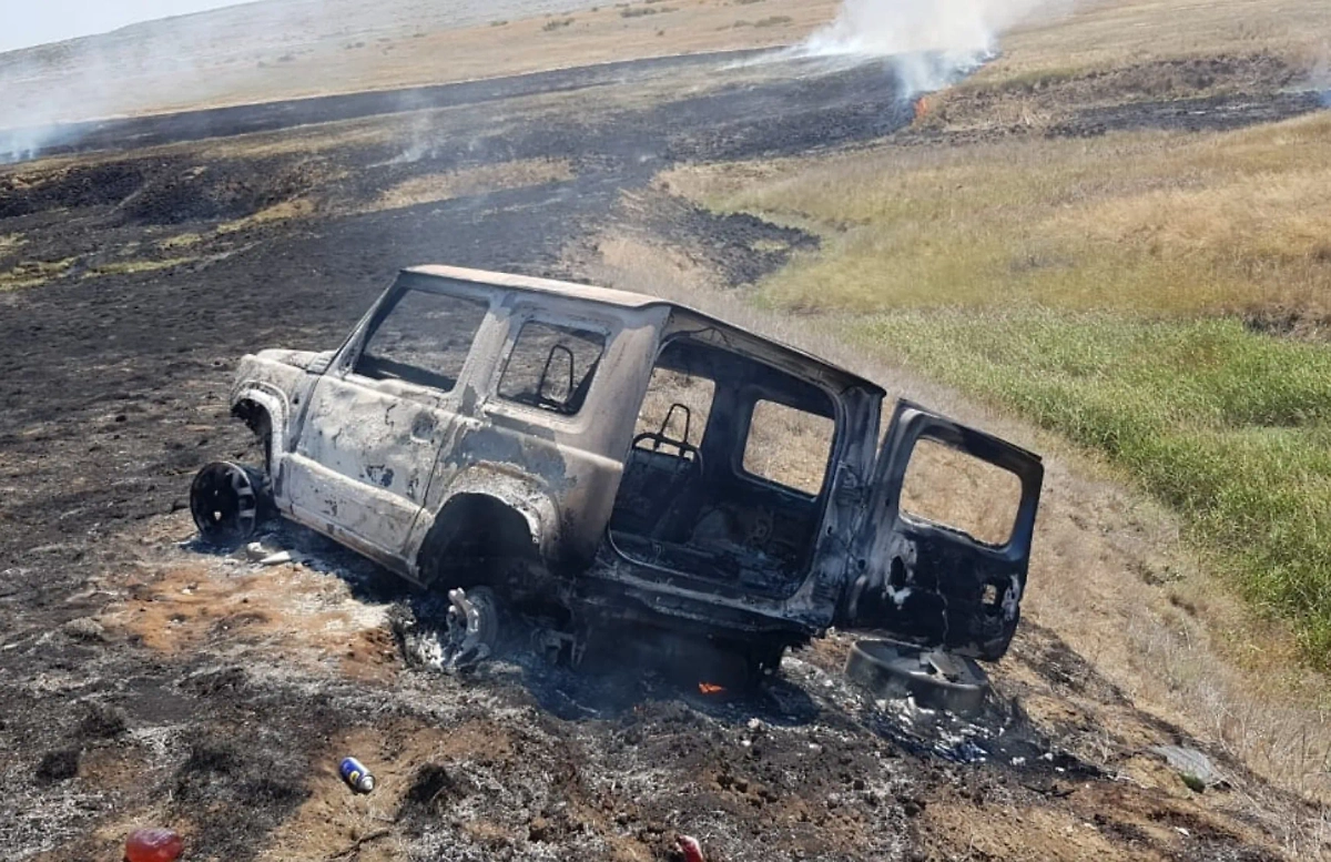 Пожар в Крыму. Обложка © VK / Ольга Шевцова