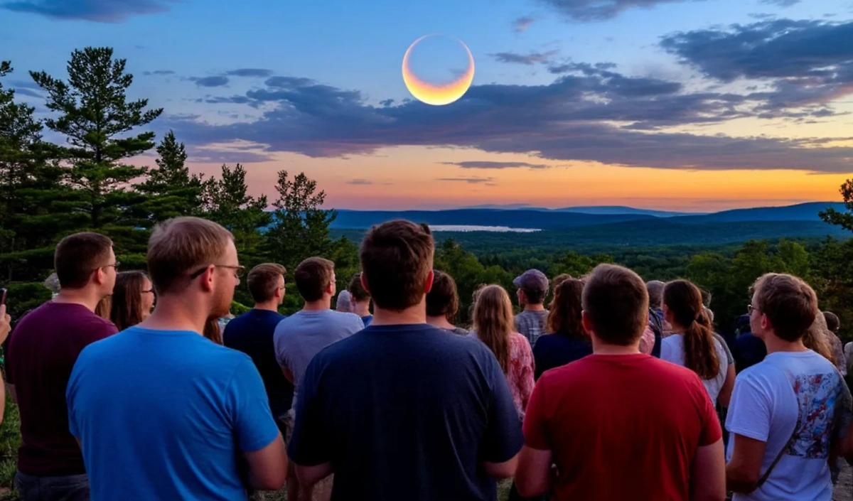 Как солнечное затмение влияет на Землю. Фото © «Шедеврум»