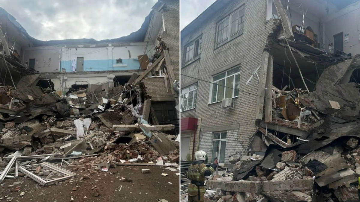 В Екатеринбурге рухнуло офисное здание. Обложка © Telegram / SHOT