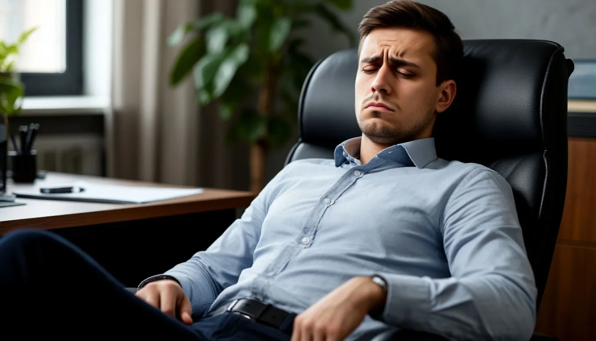 Мужчина устал. Обложка © Шедеврум / Life.ru