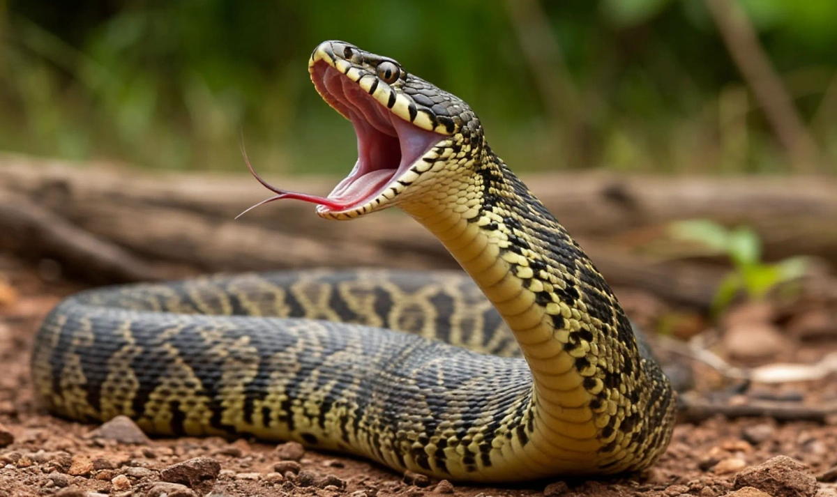 Как безопасно удалить змею с участка без вреда для себя? Фото © «Шедеврум»