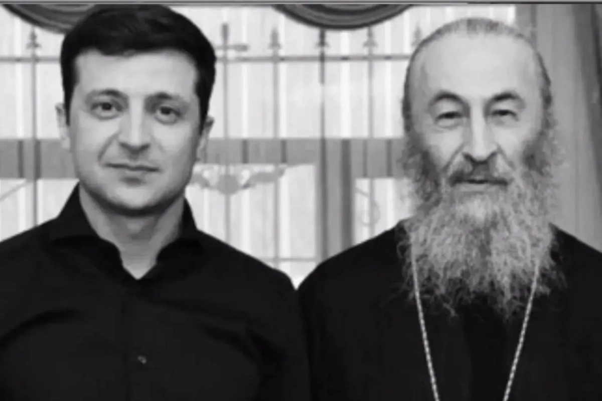 Зеленский и митрополит Онуфрий. Обложка © Telegram / Артём Дмитрук 
