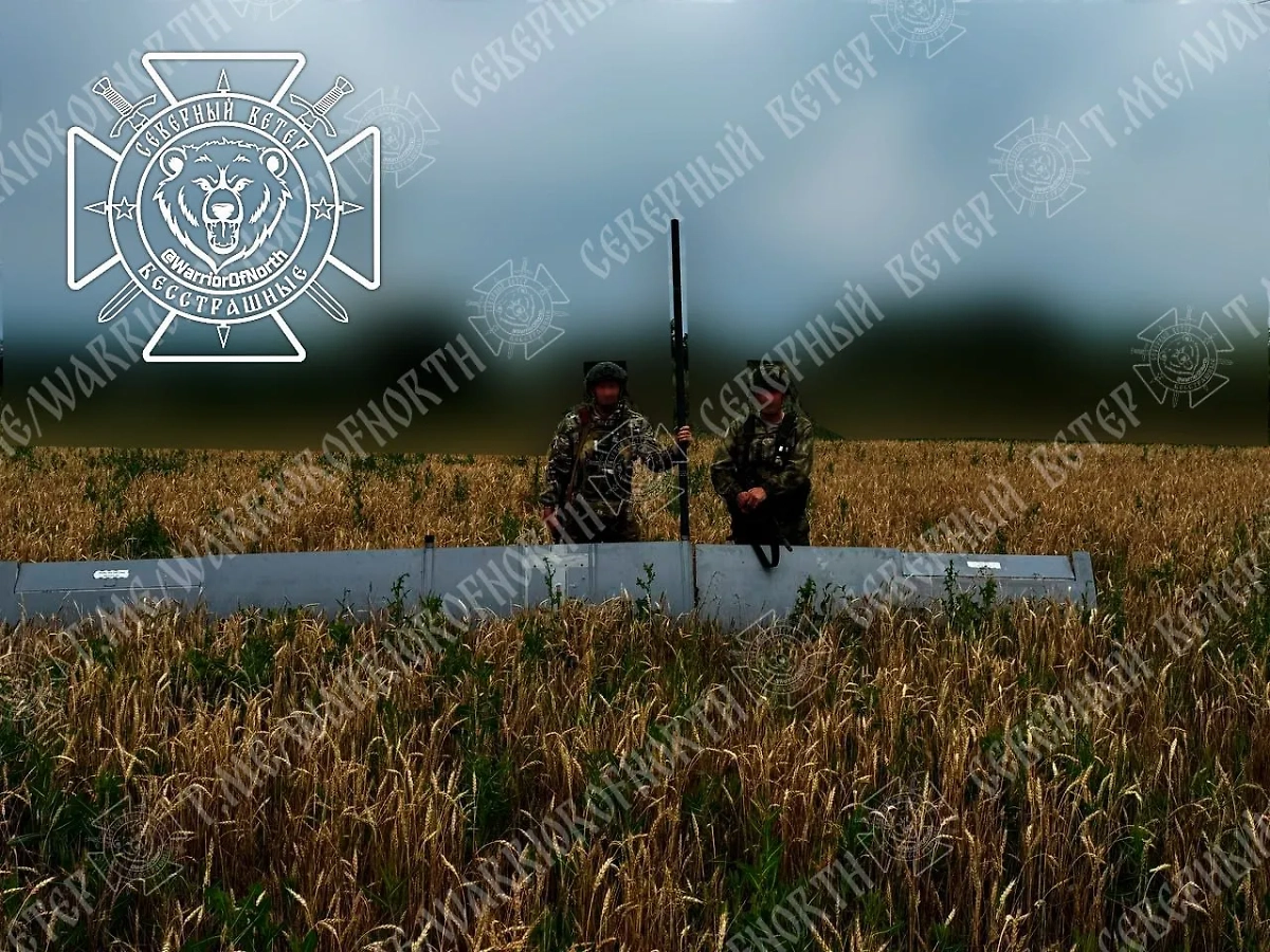 Предположительно, сбитый украинский дрон FP-1. Фото © «Северный ветер»