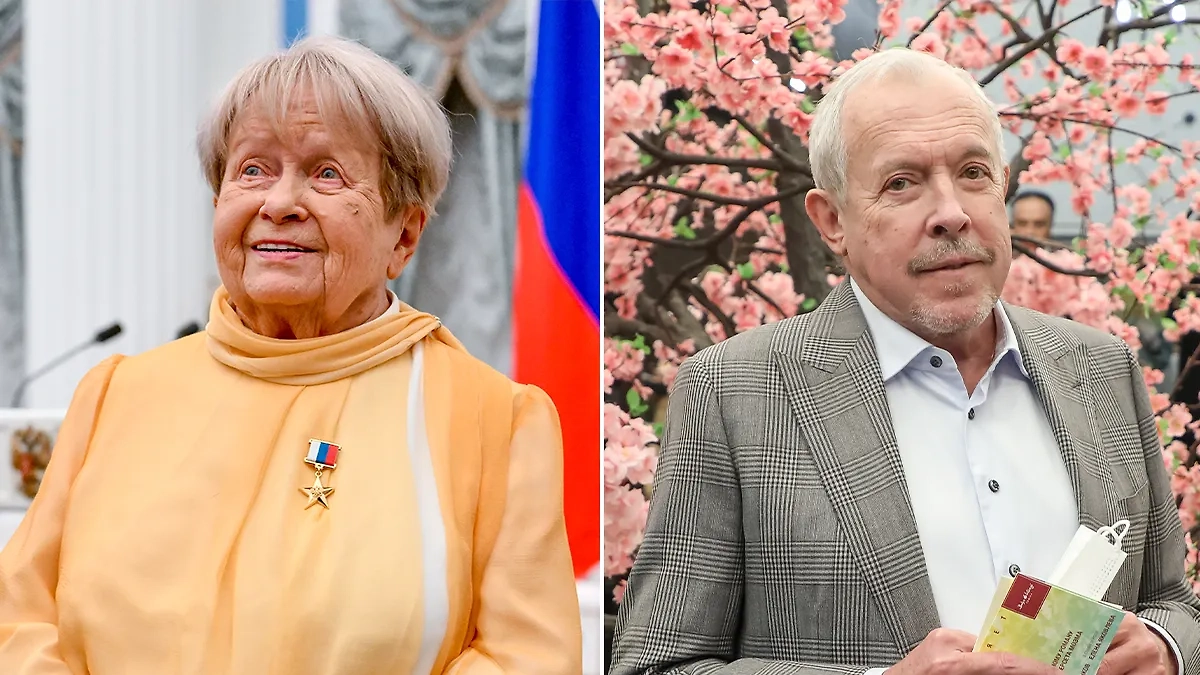 Александра Пахмутова, Андрей Макаревич*. Обложка © ТАСС / Антон Новодережкин, Кристина Кормилицына