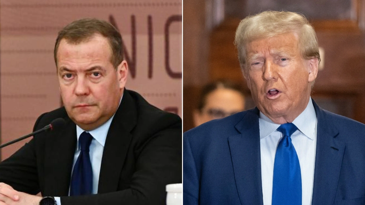 Дмитрий Медведев и Дональд Трамп. Обложка © Life.ru, © Shutterstock / FOTODOM / lev radin