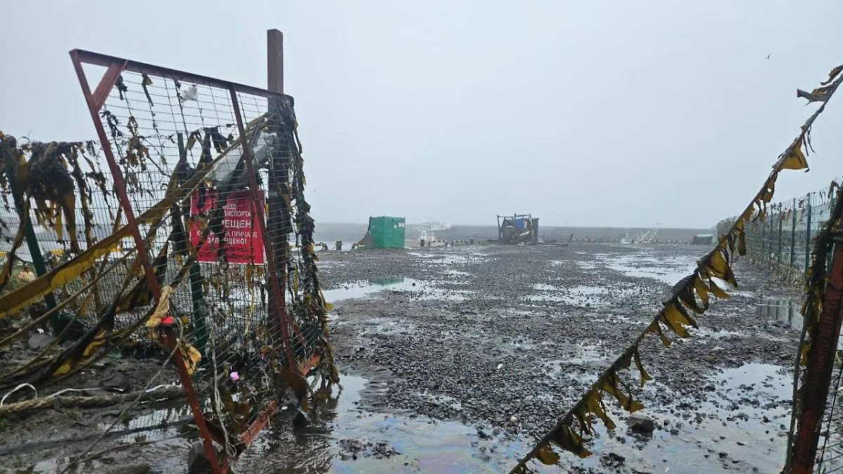 Последствия землетрясения. Фото © Telegram / SakhShip