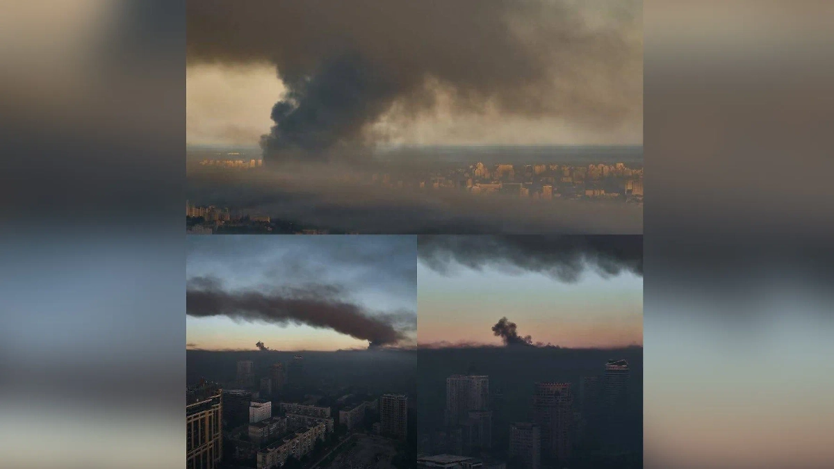 Массированный удар ВС РФ по Киеву. Фото © «Страна.ua»