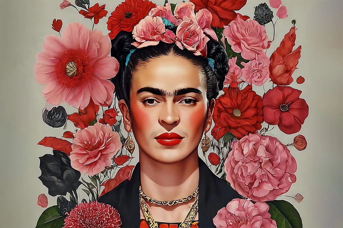 Яркая и экстравагантная мексиканская художница Фрида Кало прославилась своими работами и непростой биографией. Обложка © Shutterstock AI