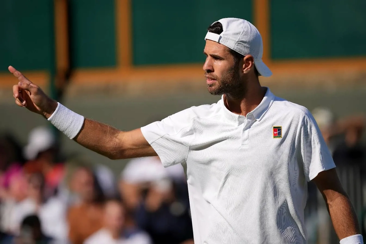 Российский теннисист Карен Хачанов. Обложка © ТАСС / AP / Kin Cheung