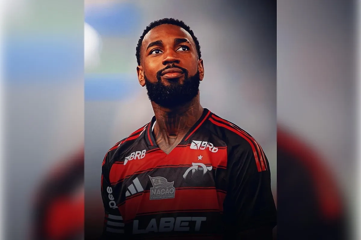 Бразильский полузащитник Жерсон. Обложка © Х / Flamengo