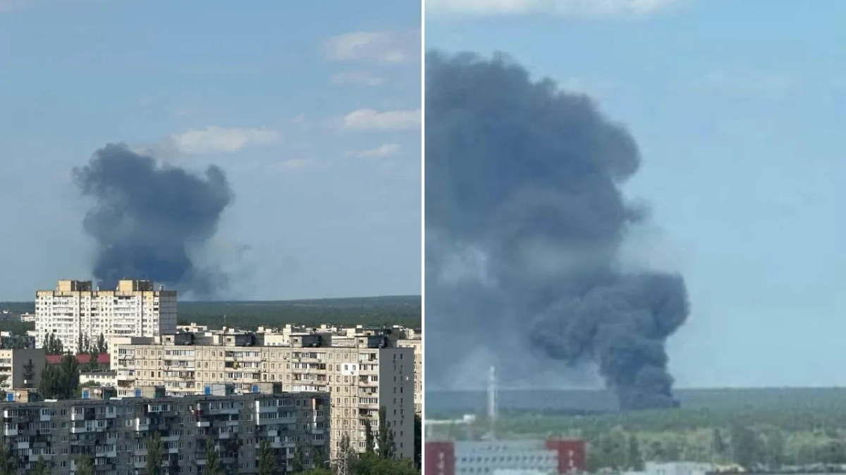 Взрыв ТЭЦ-6 в Киеве. Обложка © Х / @GreenPost_News