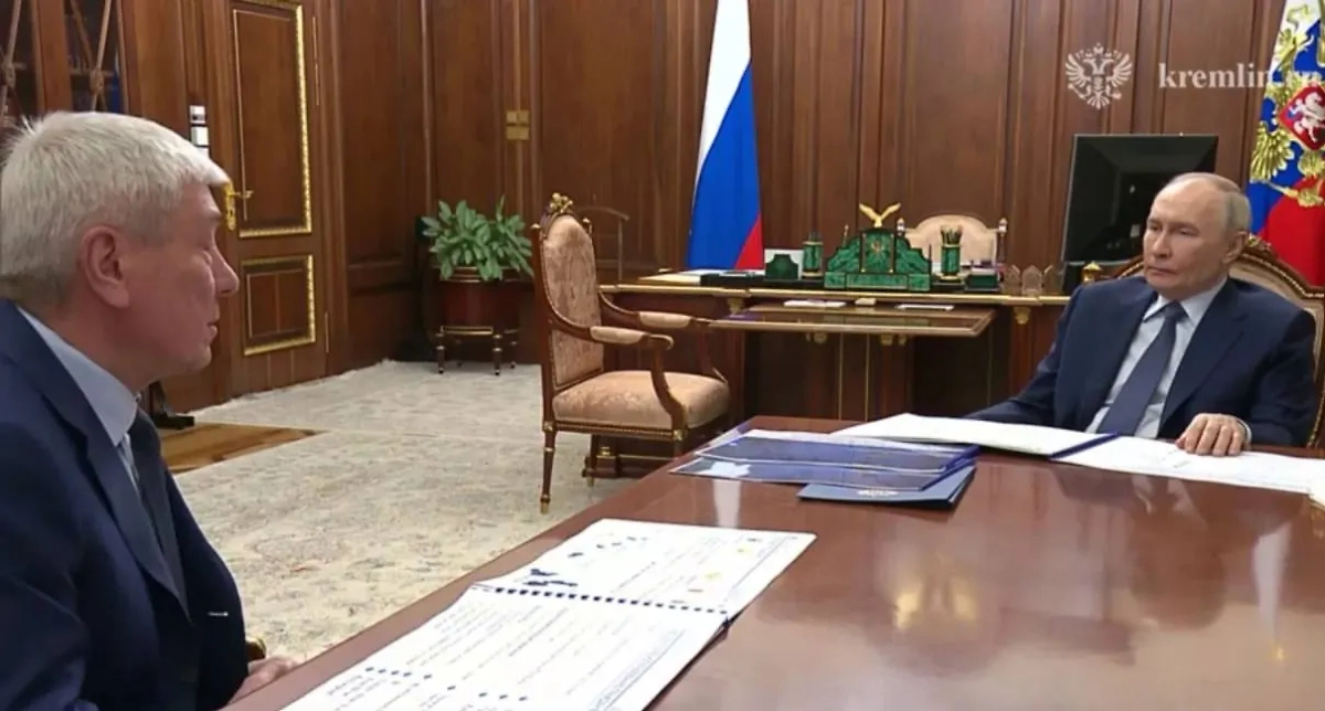 Владимир Путин провёл встречу с Юрием Чиханчиным. Обложка © Telegram/ Кремль. Новости