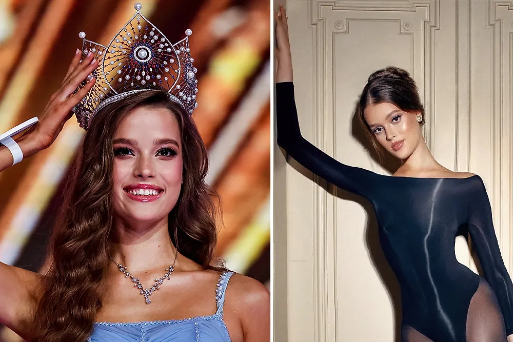 Валентина Алексеева стала победительницей последнего на данный момент конкурса «Мисс Россия». Фото © ТАСС / Сергей Савостьянов, © Instagram (признан экстремистской организацией и запрещён на территории Российской Федерации) / viallentinka